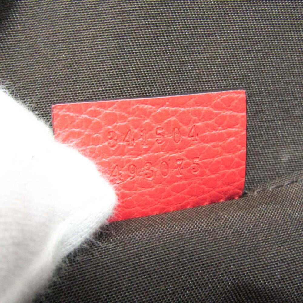 GUCCI Red Leather Shoulder Bag - Picture 14 of 15
